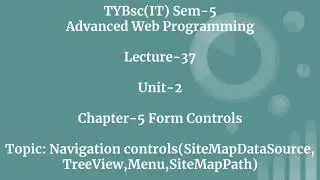 Navigation controls in ASP.NET
