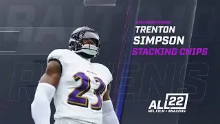 "STACKING CHIPS" - TRENTON SIMPSON SHOWED HIS VERSATILITY & AWARENESS VS THE FALCONS #ravens