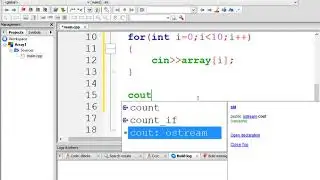 C++ Program to input 10 numbers in array and display them