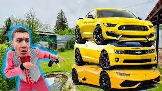 Funny Racer Mr. Nick VS METEORITE From Sports cars Chevrolet CAMARO & FORD MUSTANG & CORVETTE 13+