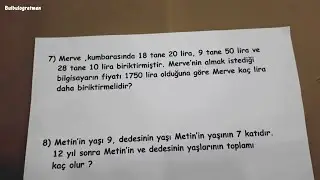 4.sınıf çarpma problemleri @okulcu   #çarpma #problem #4sınıf