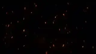 Fire Particles Black Screen Overlay | Fire Particles Effect Black Screen | Template Video Background