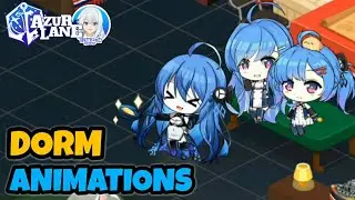 Helena Meta, Helena, and Lena chillin' at the Dorm - Azur Lane Dorm Animations