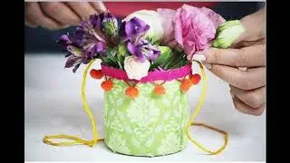 Как сделать кашпо из пластиковой бутылки своими руками