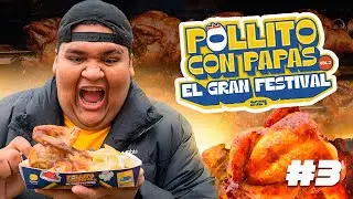 PROBAMOS 16 POLLOS A LA BRASAS 🫣 | FESTIVAL POLLITO CON PAPAS #3 🍗