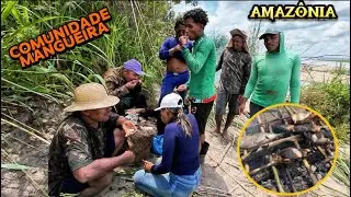 PESCARIA com o POVO da COMUNIDADE, A VIDA RAIZ DOS RIBEIRINHOS ! P2