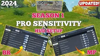 Best Sensitivity settings for fast movements | season 1 | br sensitivity codm 2024 |codm br setting