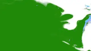 White Liquid on green screen/ Green Screen World / White spraed sheet
