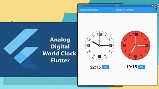 Flutter Analog ClockTime And Date Picker | Flutter Tutorial