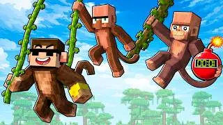 I BECAME FASTEST MONKEY in ROBLOX +1 MONKEY ESCAPE...