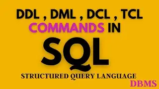 SQL Commands with Example | DDL, DML, DCL, TCL and CONSTRAINTS | DBMS | SV TECH KNOWLEDGE | DBMS