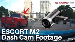 Escort M2 Dash Camera Footage - Downtown Detroit