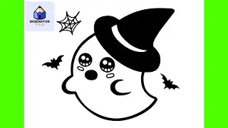 Cum Să Desenezi O FANTOMA Draguta (De Halloween) 2024 | Usor Pas cu Pas Tutorial pentru Incepatori