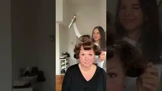 Her hair is beautiful 🥹 #shorts #hairstyles #hairrollers