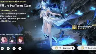 نعود من جديد بنر Shorekeeper حارس الشاطئ Wuthering Waves وذرنق ويفر والحض الخرافي