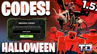 *🎃HALLOWEEN* ALL NEW HALLOWEEN UPDATE CODES FOR TOWER DEFENSE X! ROBLOX TDX CODES
