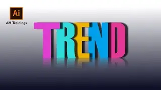TREND Drop Shadow Effect in illustrator / Adobe illustrator Tutorials By AH Trainings