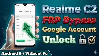 Realme C2(RMX1941)Android 9/1 Click Frp Bypass Without Pc 2024||Bypass Google Account 100% Working