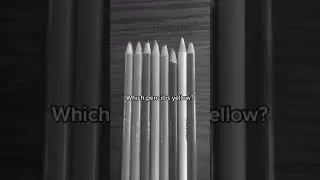 Which pencil is YELLOW? #guess #intuitionchallenge #testyourintuition #fyp #foryou #coloredpencil