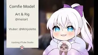 Live2D comfy Chibi Vtuber model Showcase #7