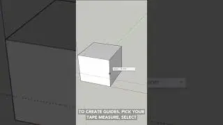 How to Use the Tape Measure to Make Guides - Sketchup for iPad 