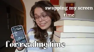 i tried swapping my screen time for reading time... and this is how it went