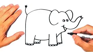 How to draw an ELEPHANT | Drawing an easy Elephant