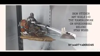 Iron Studios Art Scale 1/10 THE MANDALORIAN ON SPEEDERBIKE Deluxe Unboxing