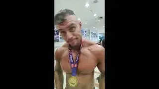 bodybuilding competition on april 5th in moscow oblast. before and after going stage.