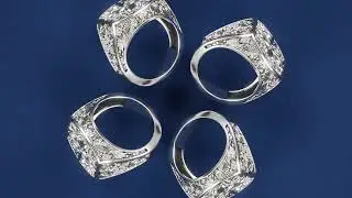 Silver Men's Ring 3D Animation | Pixel Fabrikası