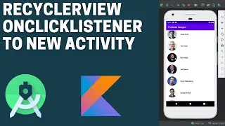 RecyclerView OnClickListener to New Activity Android Studio