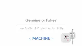 How To Check Product Authenticity - MACHINE