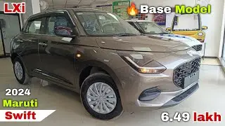 वाह क्या Base Model है🔥 New Maruti Swift 2024 Lxi Base Model Price & Features Review || Swift 2024 🖤