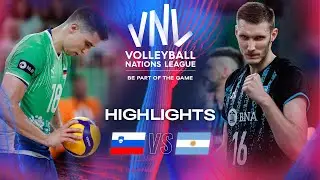 🇸🇮 SLO vs. 🇦🇷 ARG - Highlights | Week 3 | Men's VNL 2024