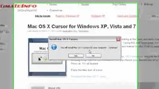 Mac OS X cursor for windows XP, vista and windows 7