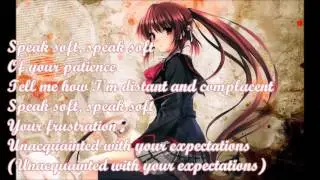 Nightcore  speak soft (As it is) (WITH LYRICS)