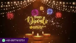 Happy Diwali Greetings 2023 Template | Deepawali   Motion graphic | Diwali Editable templates PR/AE