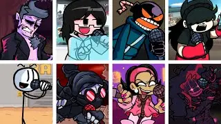 (REMASTERED) Dusk But Each Turn Other Character Sings It (FNF Dusk BETOCSI)