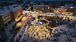 Video 03.12.2023 jõulutulede süütamisest Võrus.