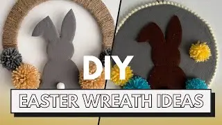 2 DIY How to make Easter Wreath 🐰 🥕 🐥