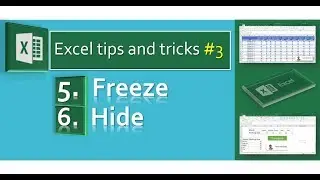 Excel Tips & Tricks: Freeze pane and Hide column and rows:  microsoft