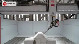 4 axis CNC foam plug mold machining center for waterpark pool slide #cncmachine #waterpark #colombia