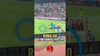 CRİSTİANO RONALDO VS KAMERAMAN 😂 #cristianoronaldo #futbol #shorts