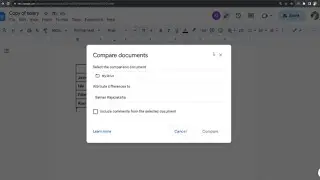 How to Compare two Documents Using Google Docs