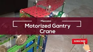 Meccano Gantry Crane - Motor operated
