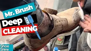 ToothBrush MASTER ✨✨ Shoe Shine Adidas Sneakers Cleaning #asmr