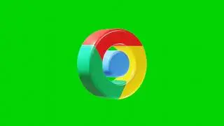 Google Chrome 3D Logo | Green Screen Video Effect