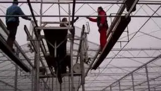 Glass installing greenhouse - Платформа для монтажа теплиц - Sera cam montaj platformu