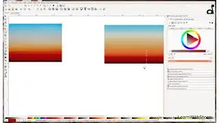 Amazing Sunset photo recreated with INKSCAPE