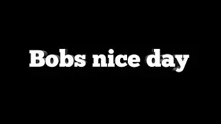 Bobs nice day